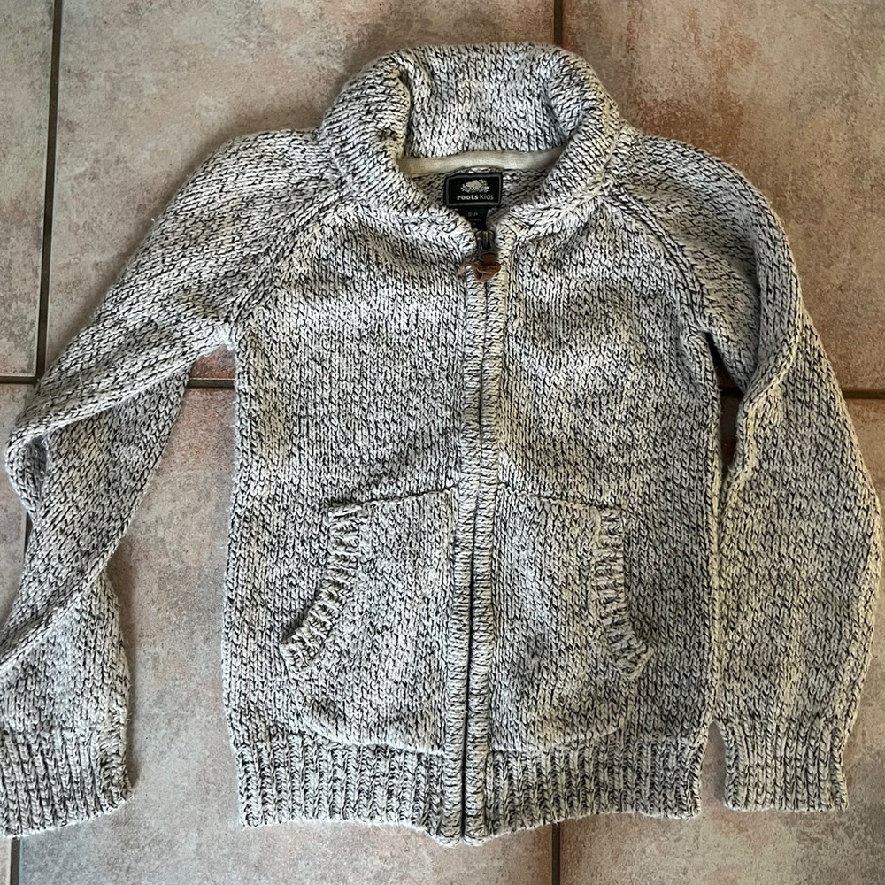 Roots sweater with zipper